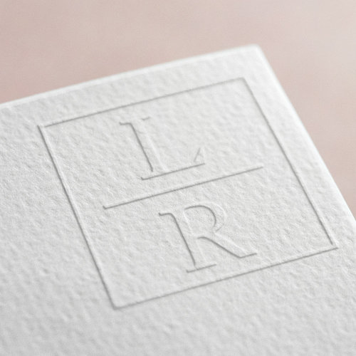 Top 10! Simple Modern Square Custom Two Monogram Initials Embosser