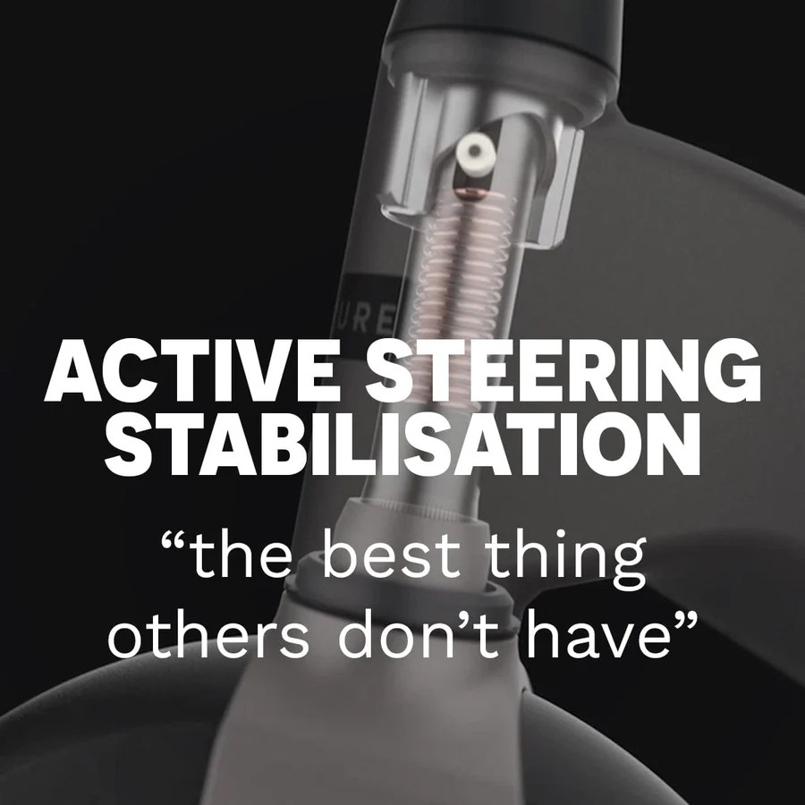 active steering stabilasation e-scooter