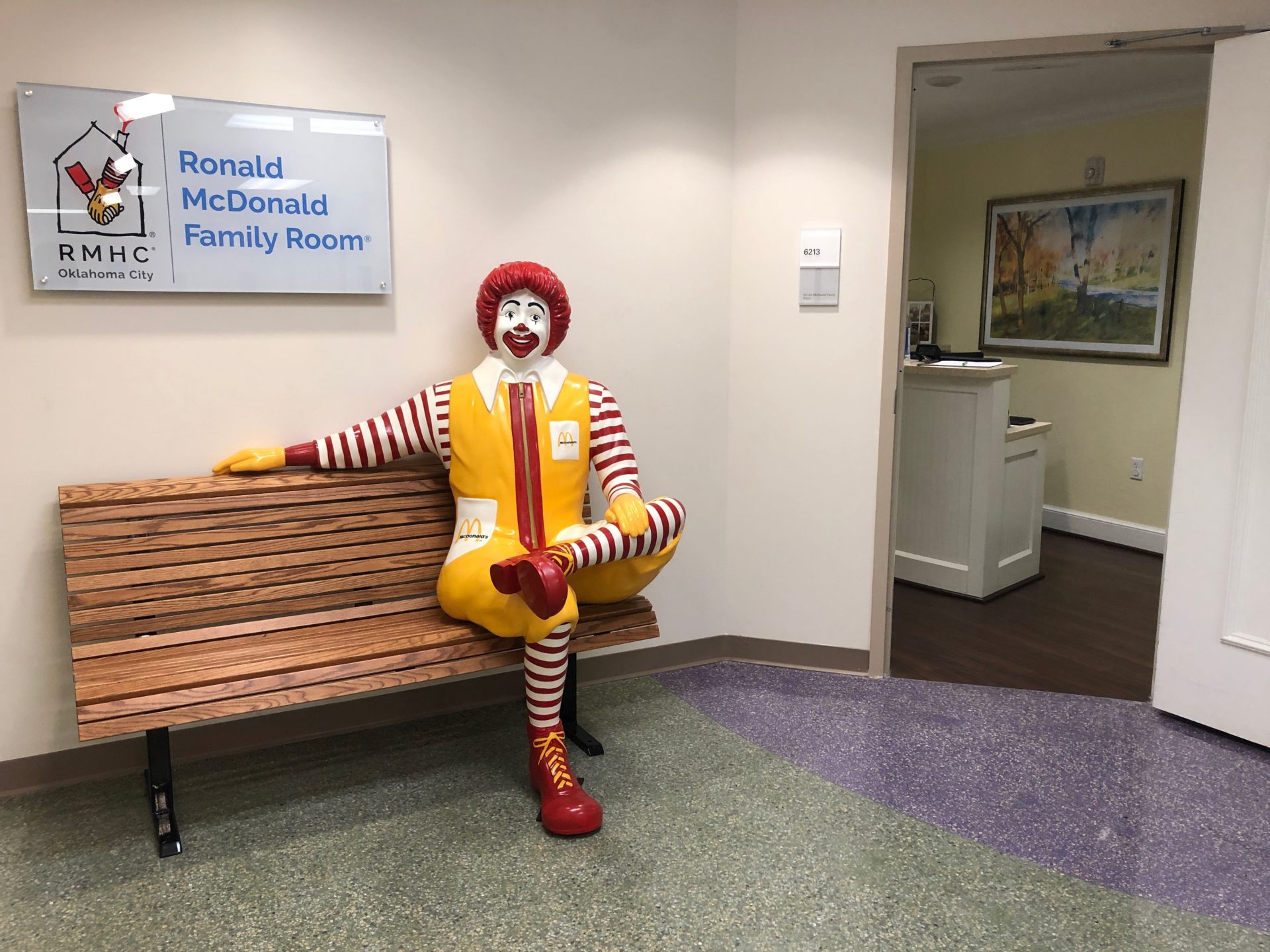 Ronald mcdonald family room at oklahoma children's hospital