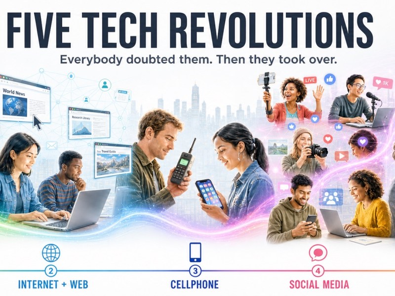 Five Tech Revolutions. Everybody Doubted Them. Then They Took Over.