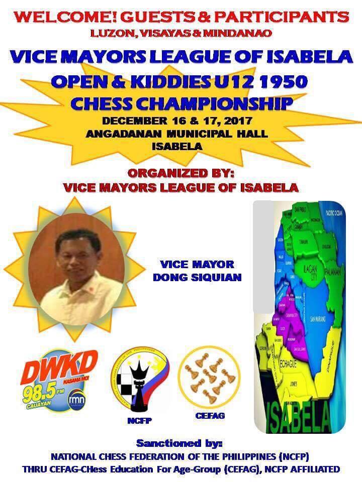 Malaking Chess Tournament sa Angadanan, Isabela – Malapit Na!