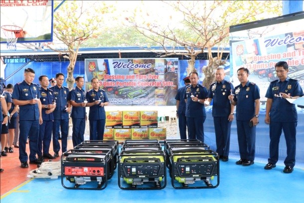 96 na Generator Sets, Ipinamahagi sa tanggapan ng Pulisya sa buong Lambak ng Cagayan