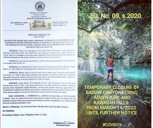 Canyoneering ug Kawasan Falls sa Badian sirado una