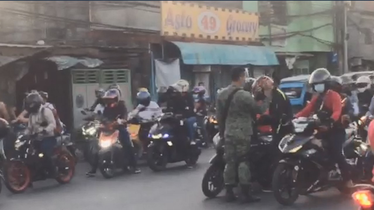 Boundary ng Pasig City at Cainta, Rizal, mahaba na ang pila dahil sa checkpoint