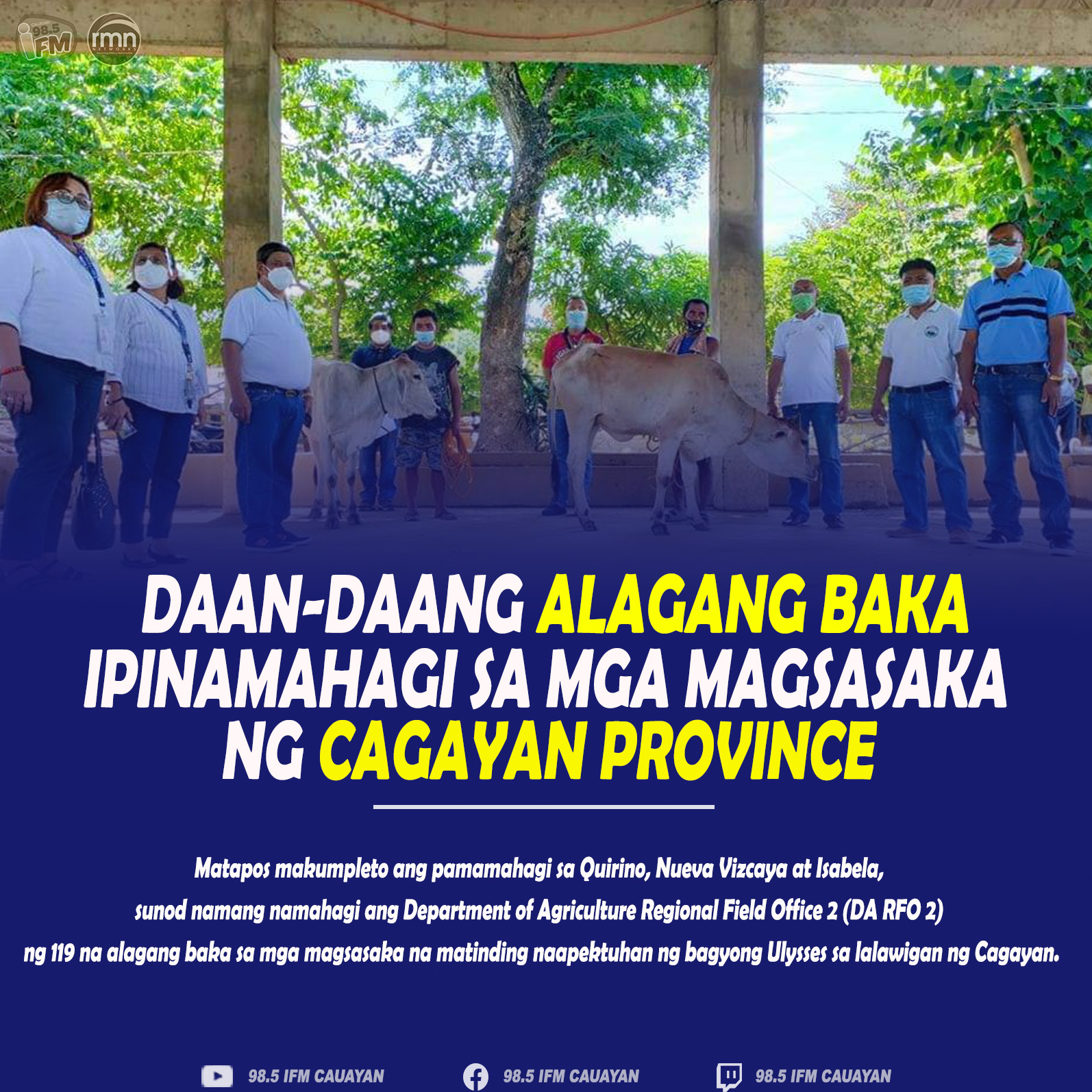 Daan-daang Alagang Baka, Ipinamahagi sa mga Magsasaka ng Cagayan Province