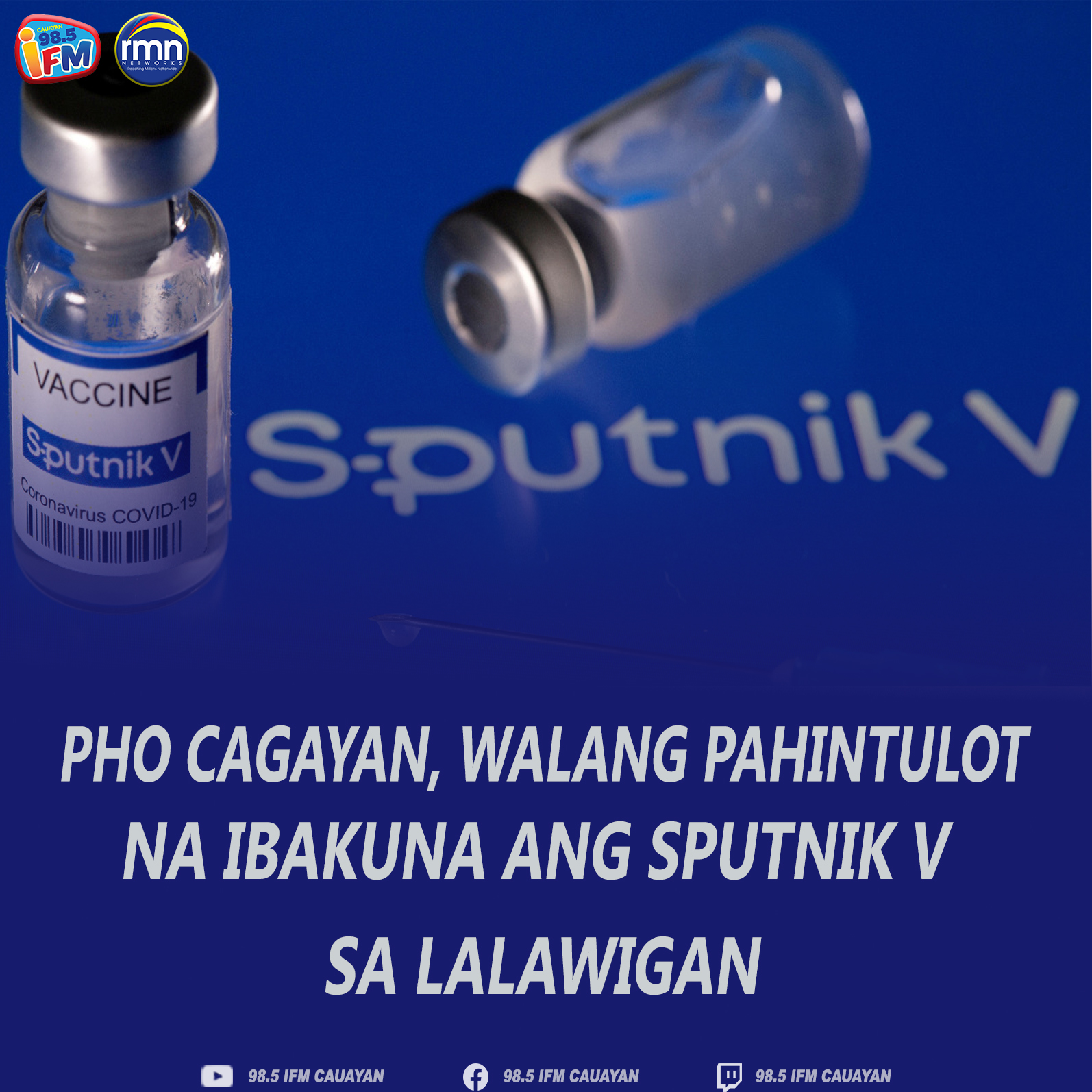 PHO Cagayan, Walang Pahintulot na Ibakuna ang Sputnik V sa Lalawigan