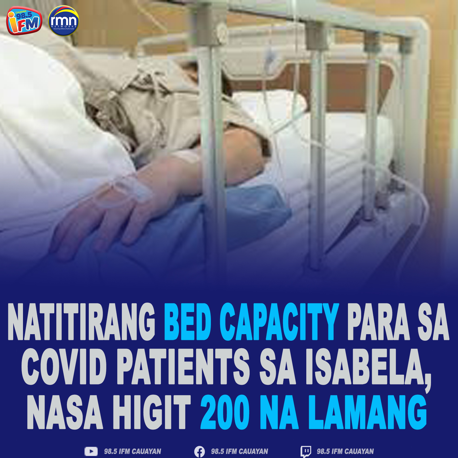 Natitirang Bed Capacity para sa COVID Patients sa Isabela, Nasa Higit 200 na Lamang