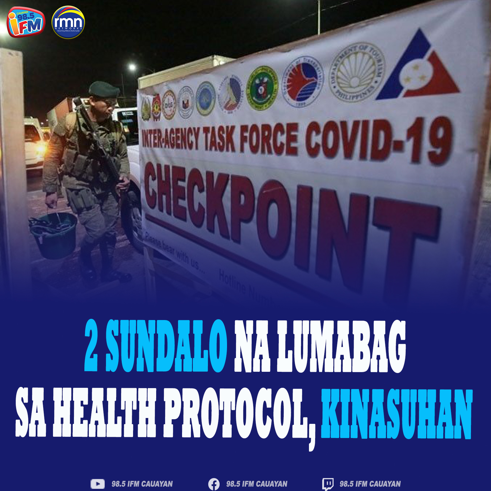 2 Sundalong Lumabag sa Health Protocol, Kinasuhan