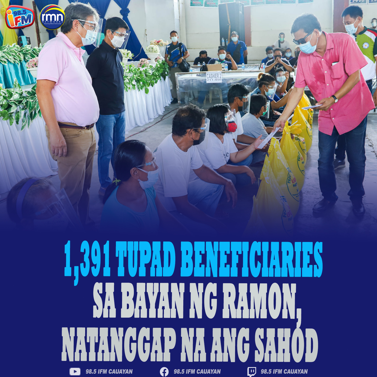 1,391 TUPAD Beneficiaries sa Ramon, Isabela, Natanggap na ang Sahod