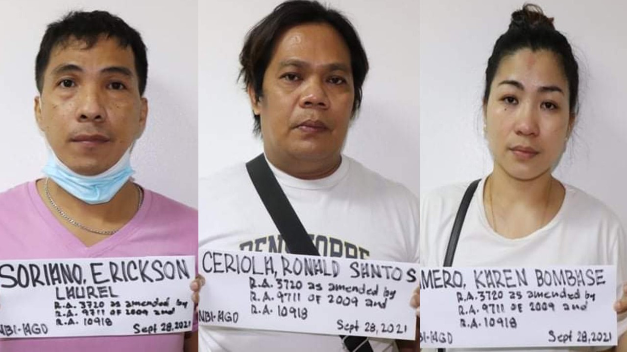 Tatlong katao, inaresto ng NBI dahil sa iligal na pagbebenta ng gamot kontra COVID-19