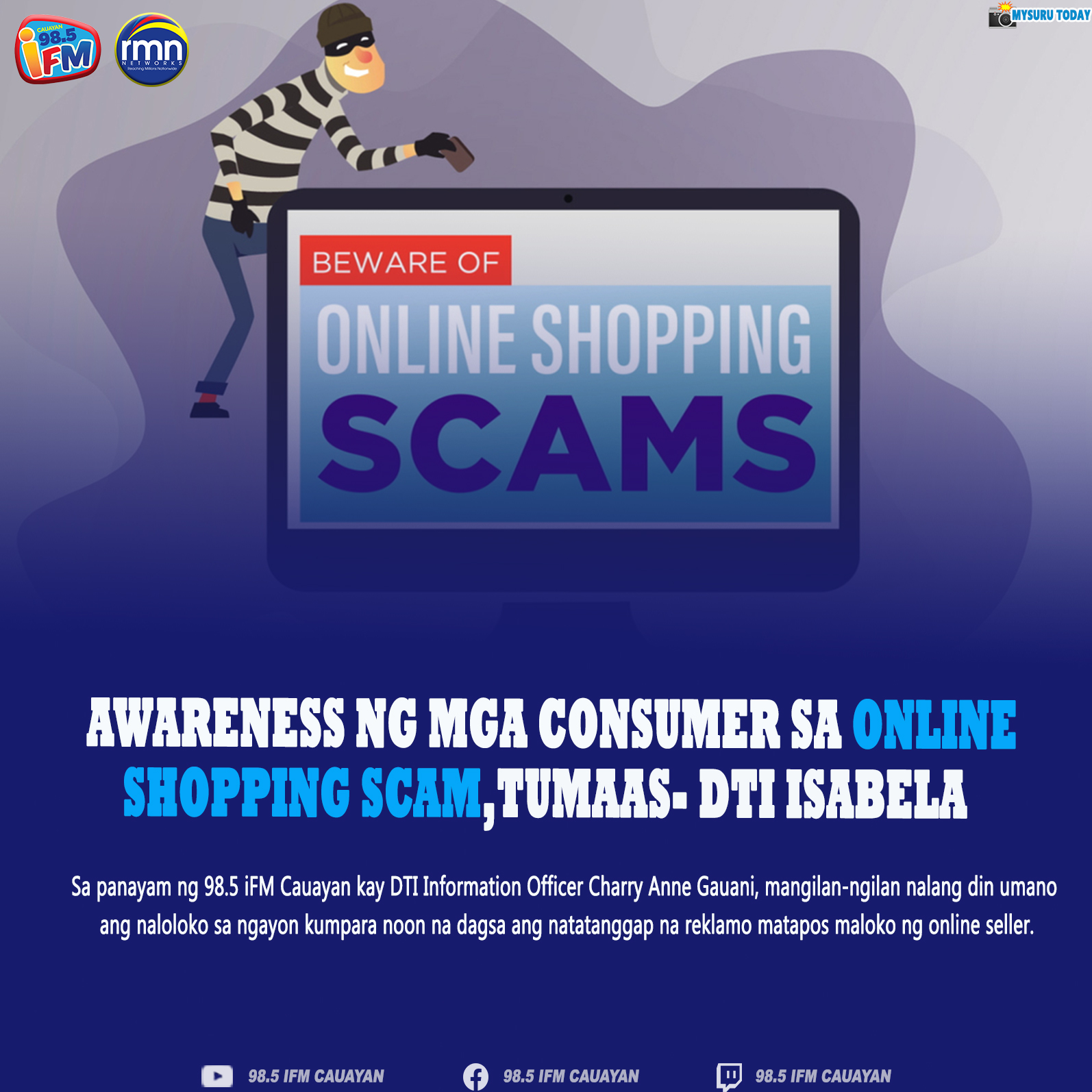 Awareness ng mga Consumer sa Online Shopping Scam, Tumaas- DTI Isabela