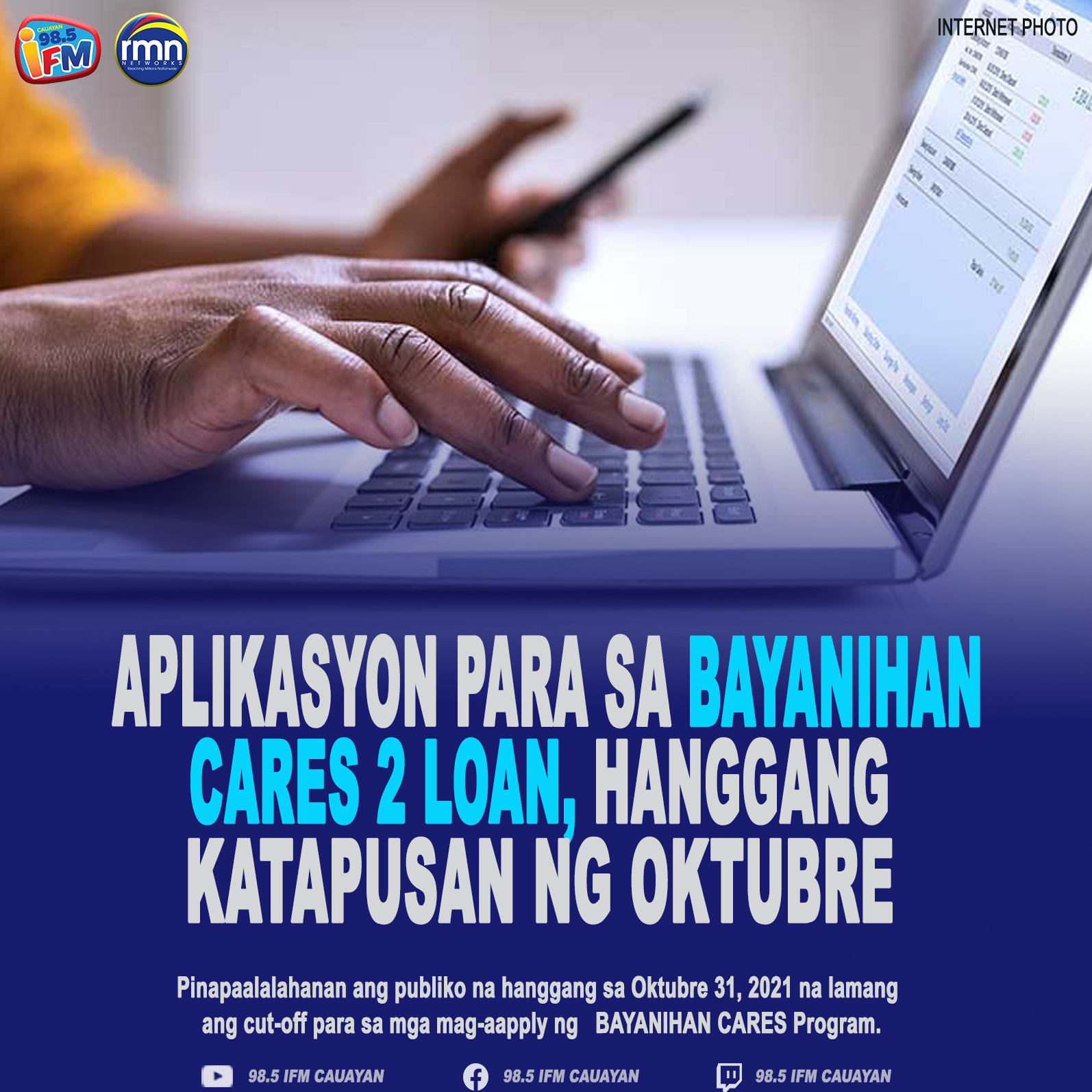 Aplikasyon para sa Bayanihan Cares 2 Loan, Hanggang Katapusan ng Oktubre