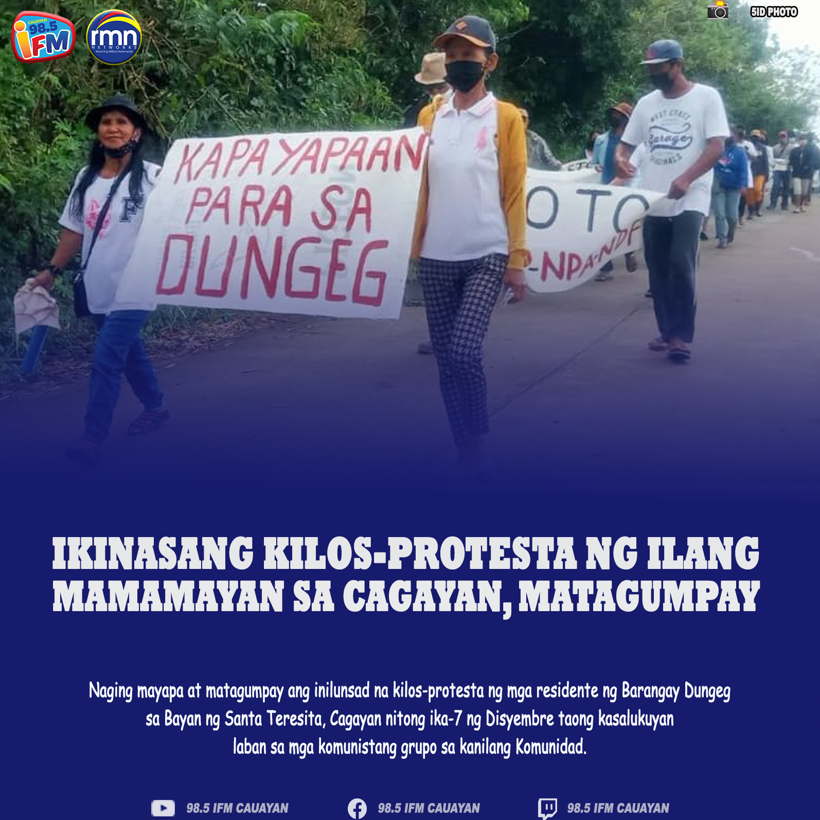 Ikinasang Kilos-Protesta ng Ilang Mamamayan sa Cagayan, Matagumpay
