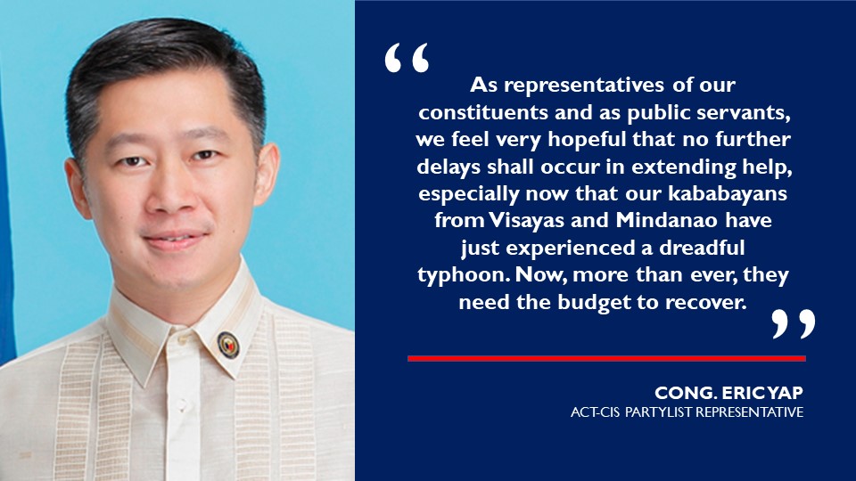 Paghahatid ng tulong sa mga sinalanta ng Bagyong Odette, inaasahang mapapabilis dahil sa 2022 national budget