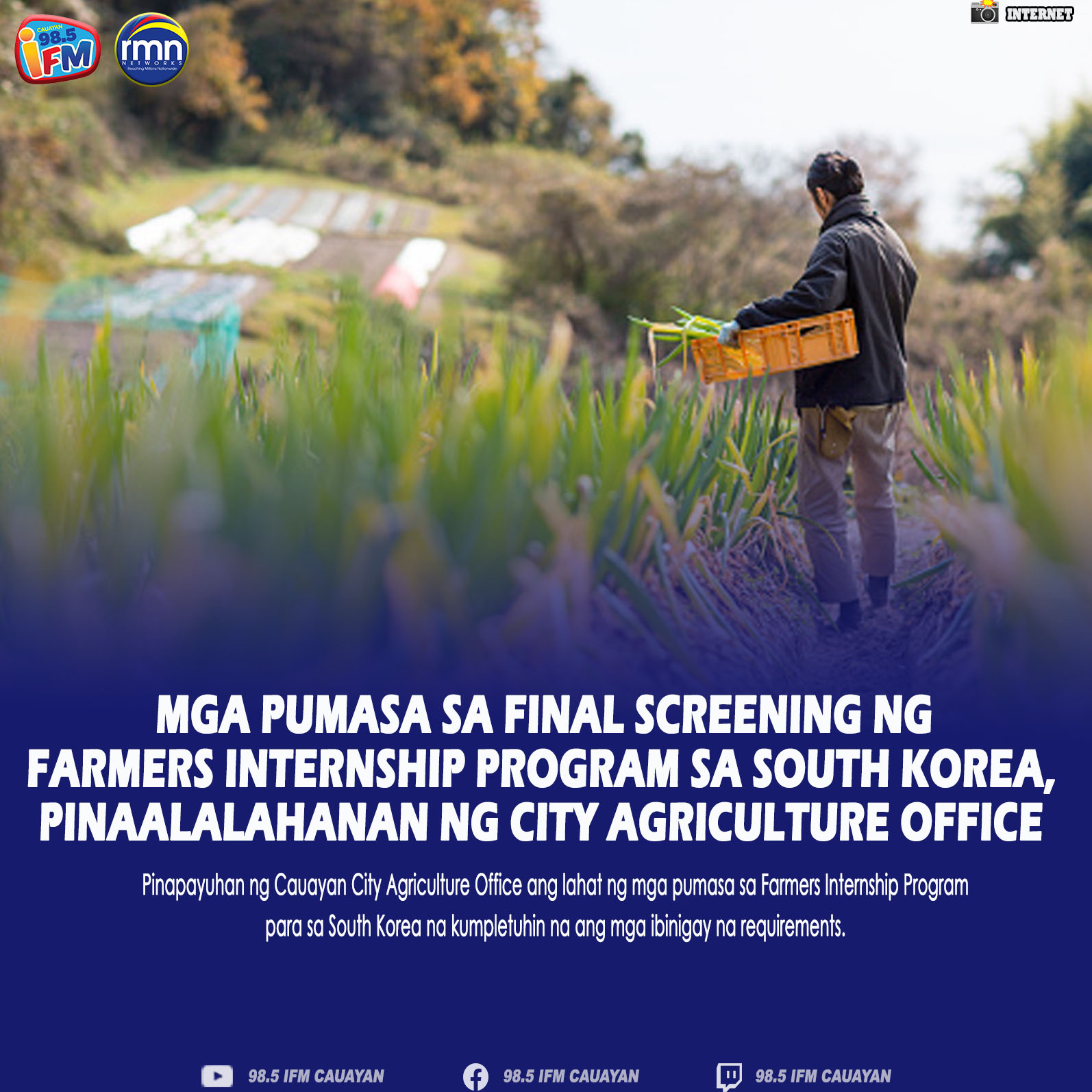MGA PUMASA SA FINAL SCREENING NG FARMERS INTERNSHIP PROGRAM SA SOUTH KOREA, PINAALALAHANAN NG CITY AGRICULTURE OFFICE