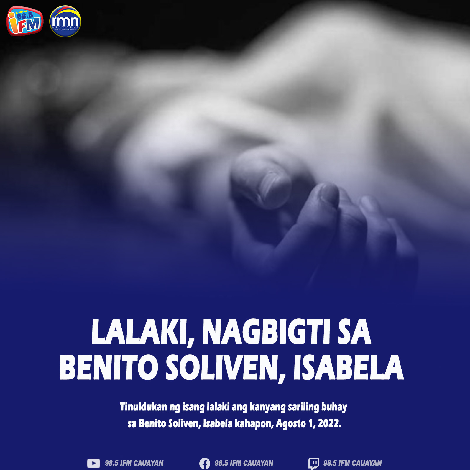 LALAKI, NAGBIGTI SA BENITO SOLIVEN, ISABELA