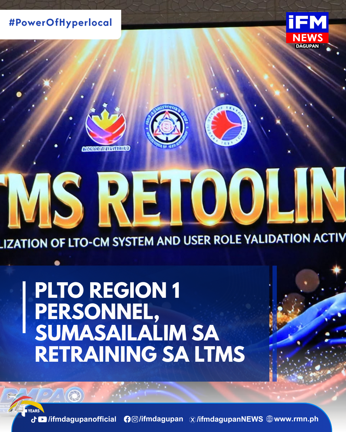 LTO REGION 1 PERSONNEL, SUMASAILALIM SA RETRAINING SA LTMS