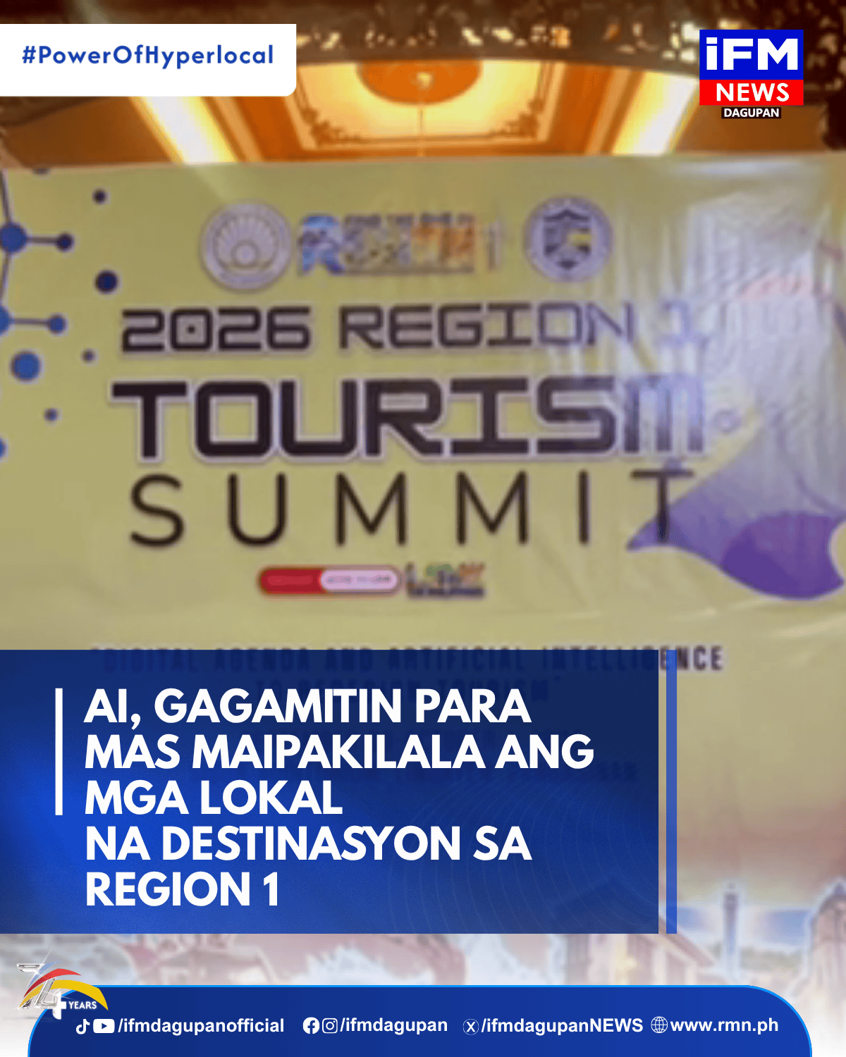 AI, GAGAMITIN PARA MAS MAIPAKILALA ANG MGALOKAL NA DESTINASYON SA REGION 1