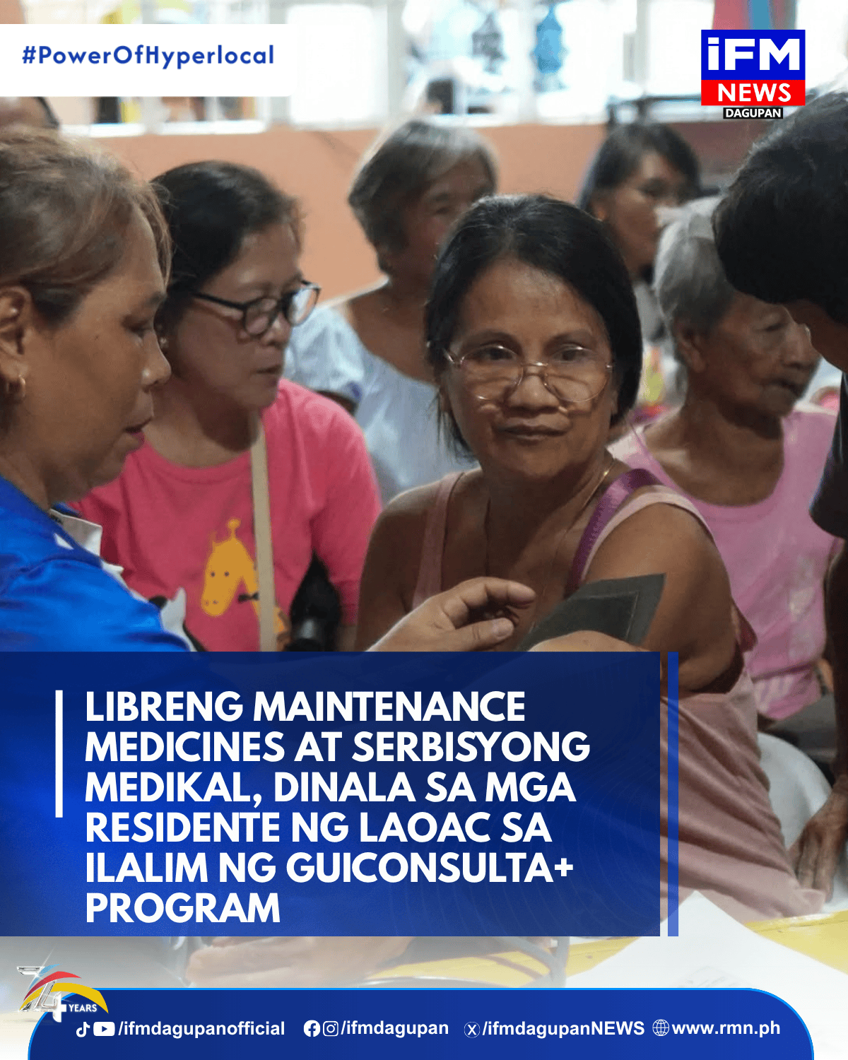 LIBRENG MAINTENANCEMEDICINES AT SERBISYONG MEDIKAL, DINALA SA MGA RESIDENTE NG LAOAC SA ILALIM NGGUICONSULTA+ PROGRAM