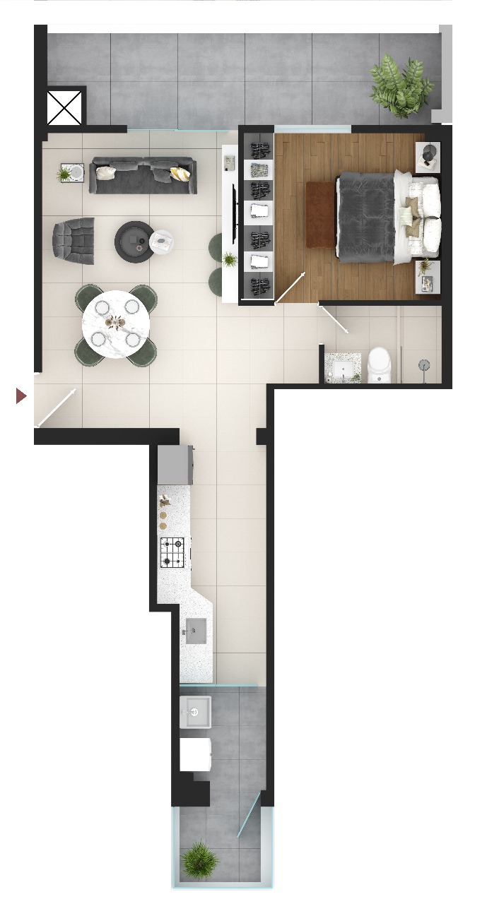 Flat A - Dpto. 101
