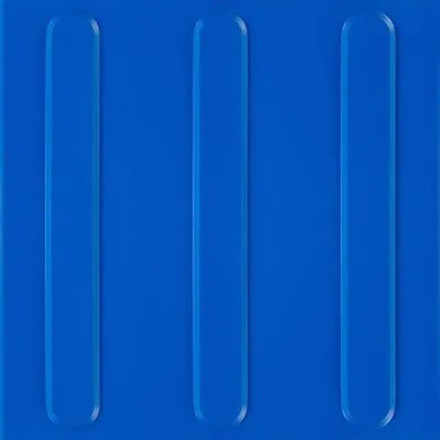 PISO TATIL DIRECIONAL 0.25X0.25M AZUL