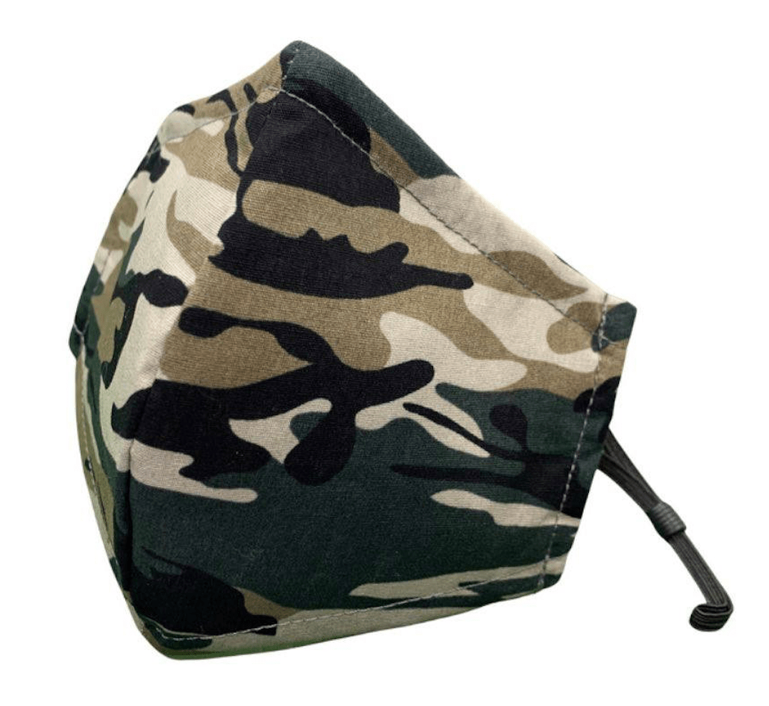Adult face mask (Dark green camouflage)