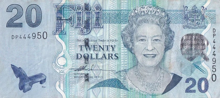 Fiji 20 Dollars 2007 Circulated Banknote
