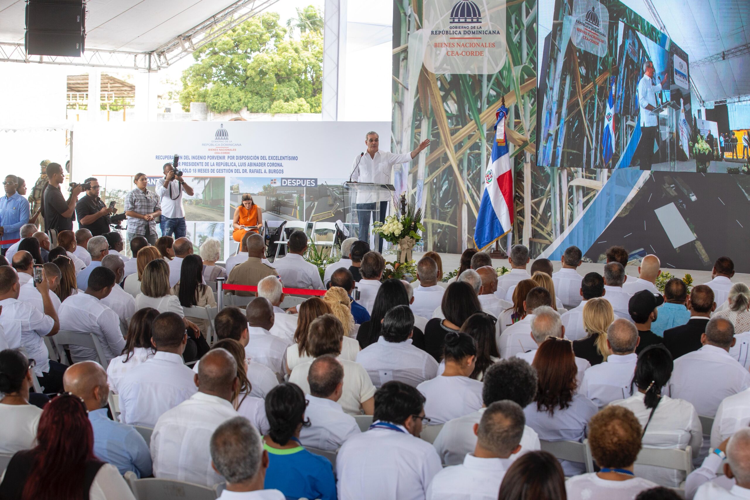 Presidente Abinader reconoce a colonos y reafirma apoyo al sector cañero