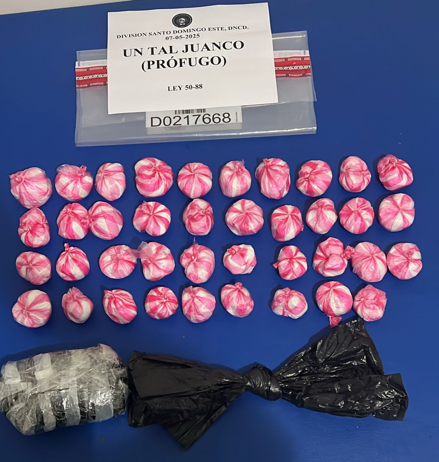 La DNCD afirma que ha confiscado 597,000 gramos de distintas drogas en mayo