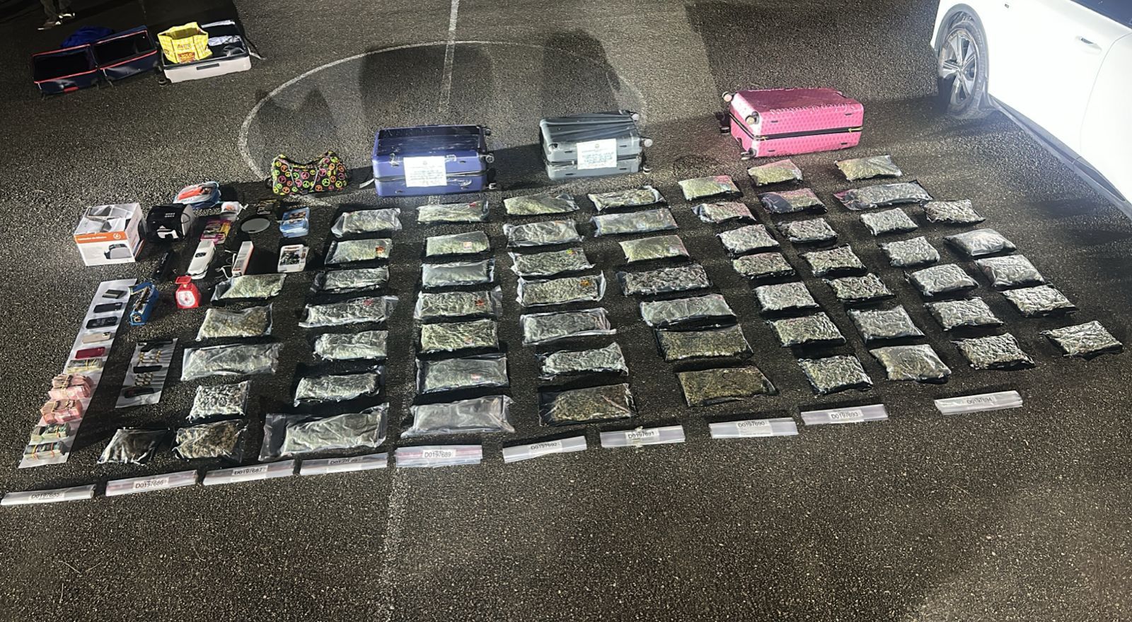 Otro golpe al microtráfico: desmantelan red en Santiago con 60 paquetes de marihuana