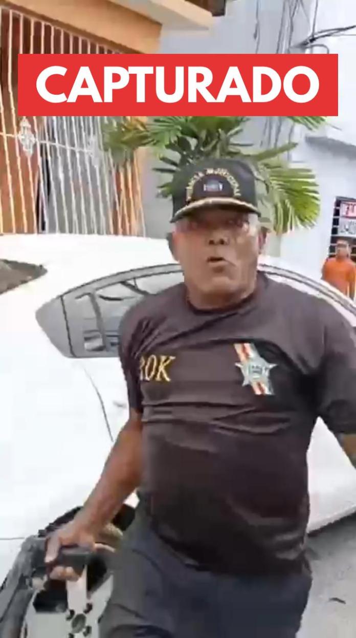 Señor Ramón Flores, apresado por conflicto con técnicos de Edeeste
