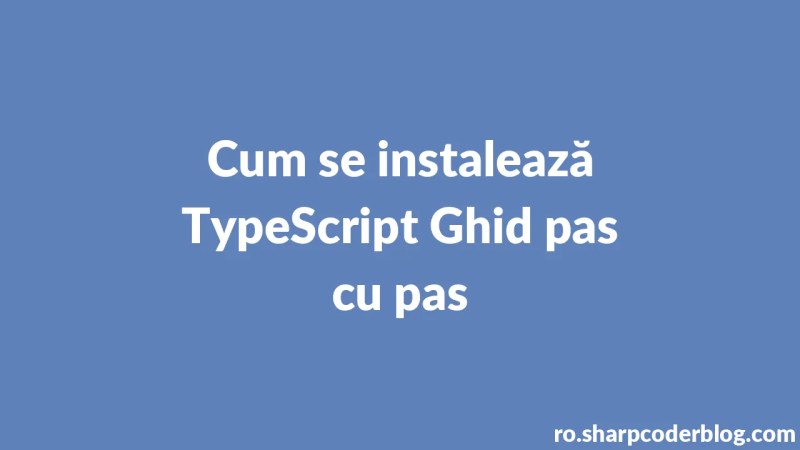 How To Install Typescript Step By Step Guide Sharp Coder Blog - Artistic City Illustration - 8K