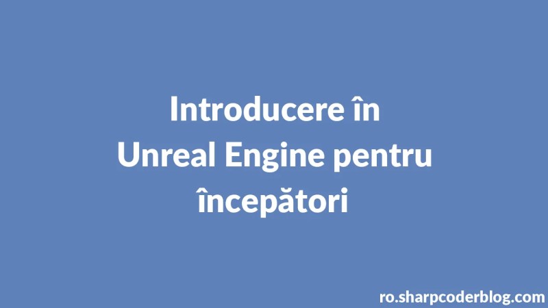 Introduksjon Til Unreal Engine For Beginners Sharp Coder Blog - HD Geometric Designs for Desktop