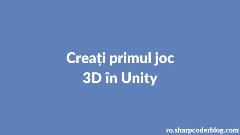 Make Your First 3d Game In Unity Sharp Coder Blog - Ocean Illustrations - Professional 4K Collection