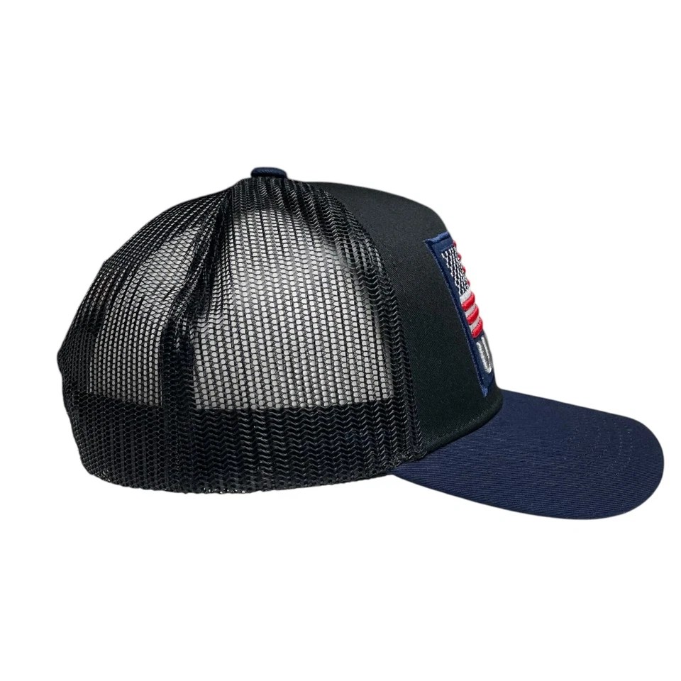 USA American Embroidered Snapback Baseball Cap, Curved Brim
