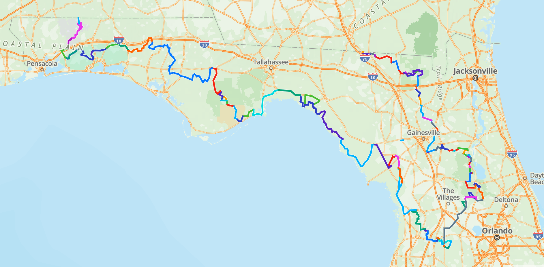 Florida Adventure Trail Road Rash Off Road Overlanding Off Road Fat Map 