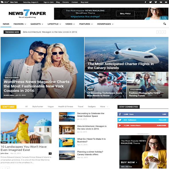 Metro magazine is a free wordpress theme designed for online news and magazine websites. 20+ Online Newspaper WordPress Themes For 2018