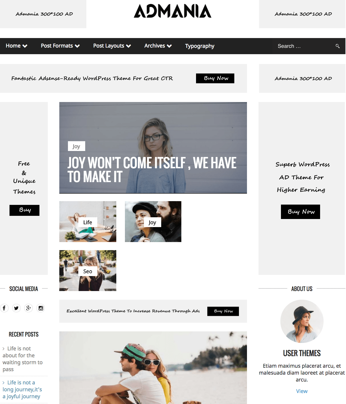 · vmag is a free responsive wordpress theme that is perfect for online magazines, newspapers and professional blogs . 8 Best Google AdSense Ready WordPress Themes For 2020