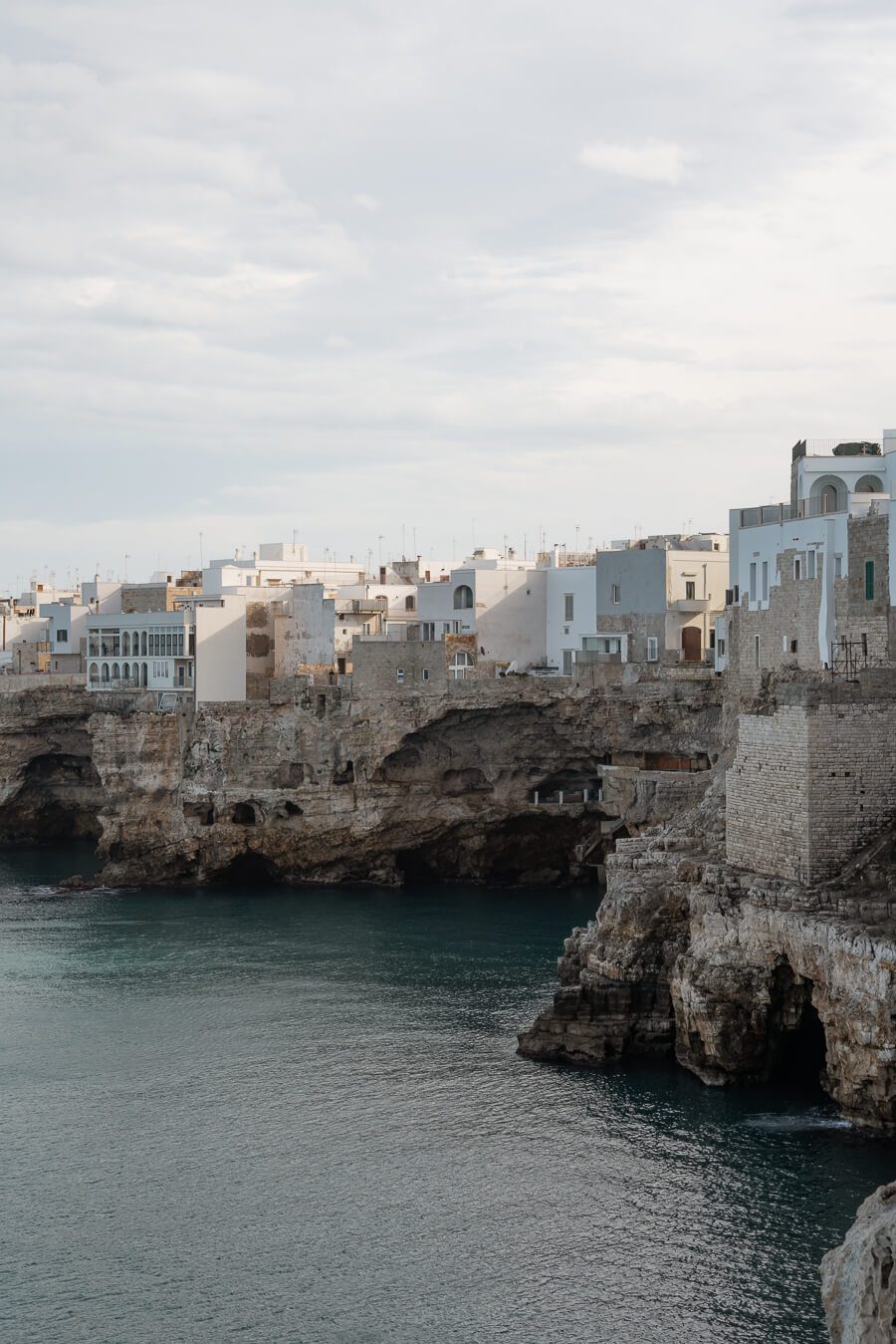 the cliffs of Polignano a mare