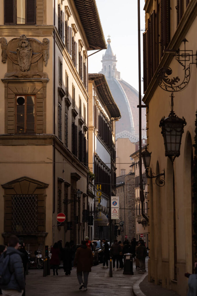 view towards duomo from santa maria novella