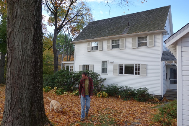 Our " borrowed" cottage and dog