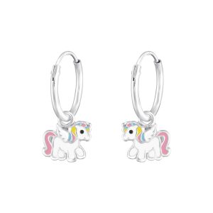 Janusch Kinder CREOLE EINHORN BUNT 925 SILBER E-COATED