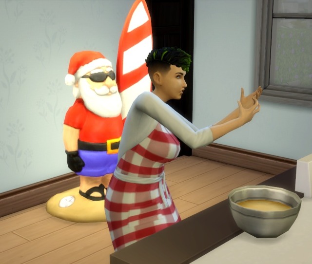 Sim Talking to her Audience