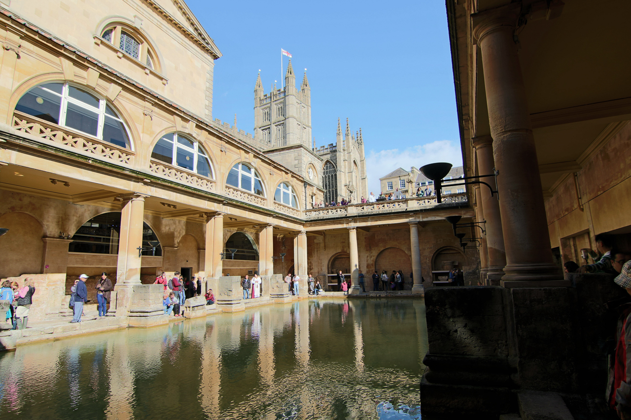 Roman Bath: Much like the hot springs of Arkansas, Romans and modern British thought the baths held healing powers.