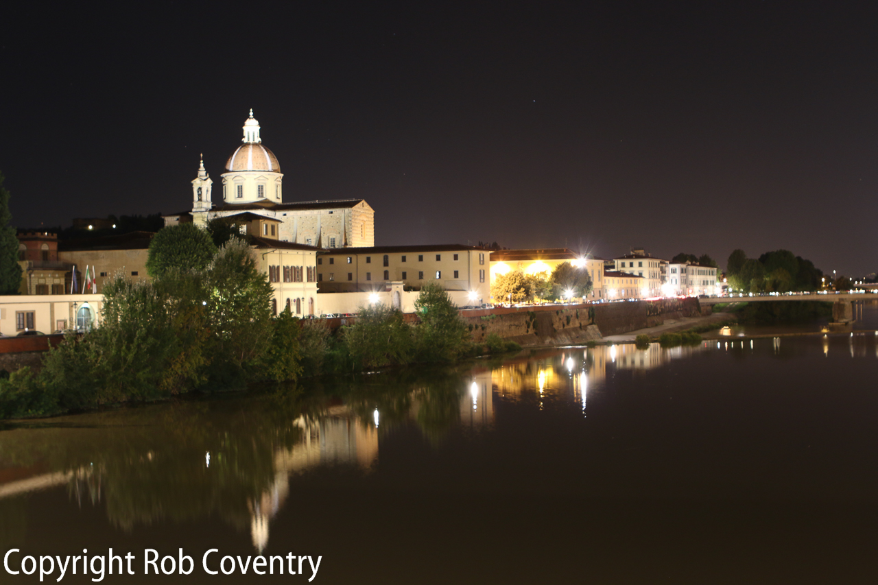 Looking up river at San Frediano in Cestello