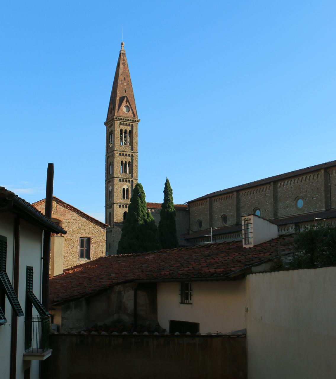 Our view of the Chiostri di Santo Maria Novella from the Hotel Palazzo dal Borgo
