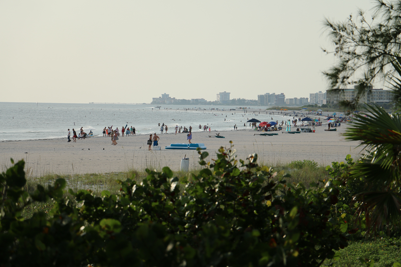 Public beaches north of our rental property. Our beach was quite private.