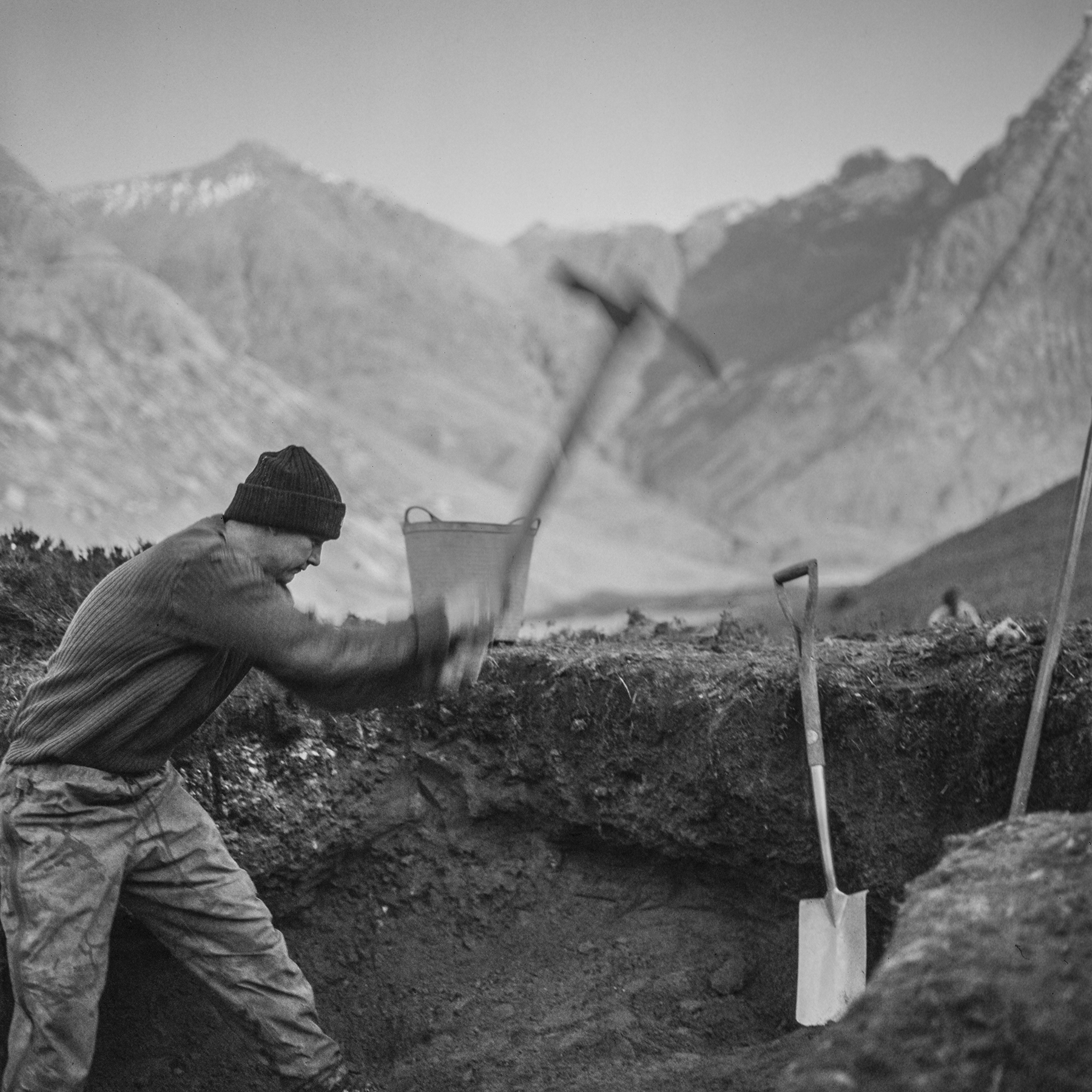 Mountain Path Builder project. Copyright Robert Andrew Mercer. Longterm photographic study documentation.