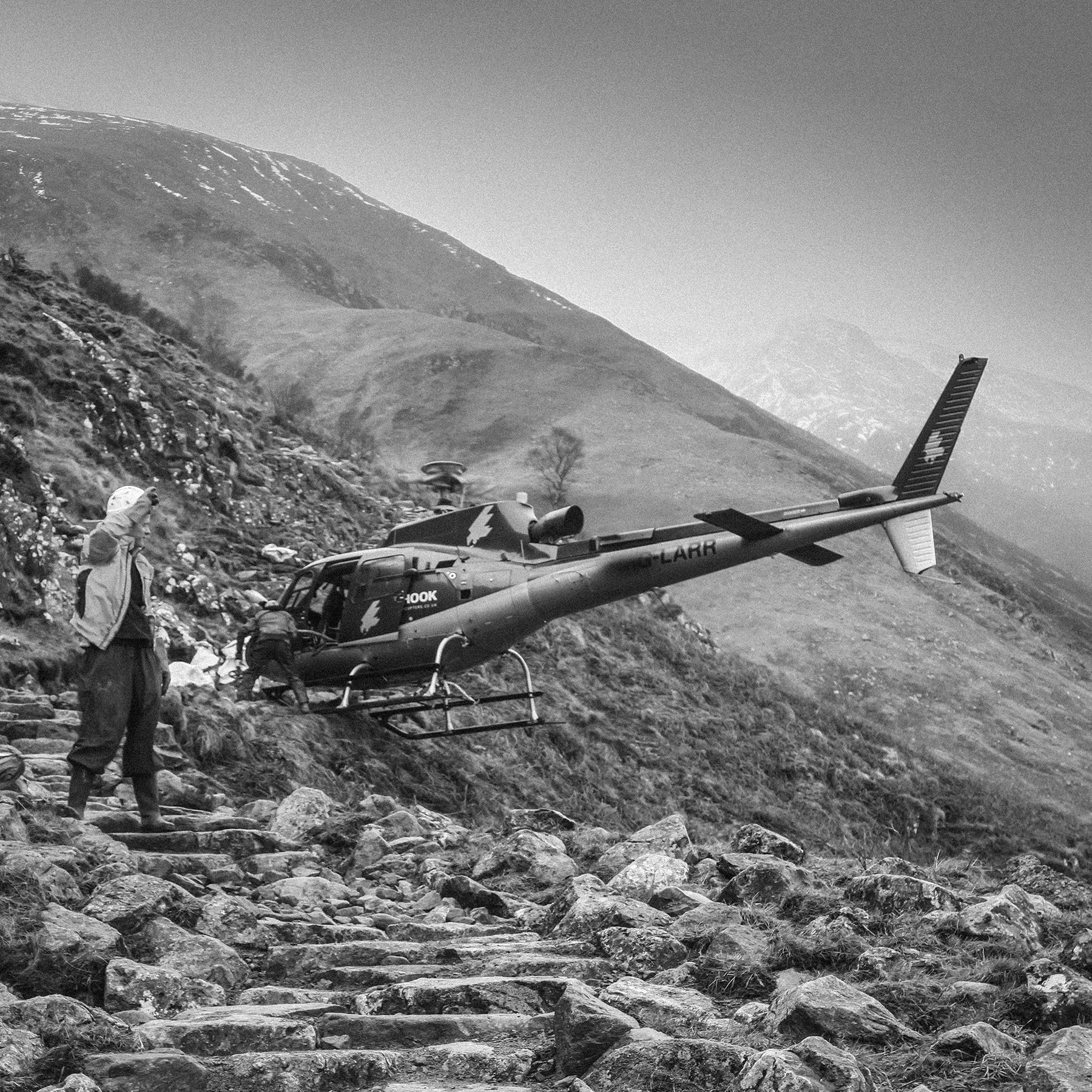 Mountain Path Builder project. Copyright Robert Andrew Mercer. Longterm photographic study documentation.