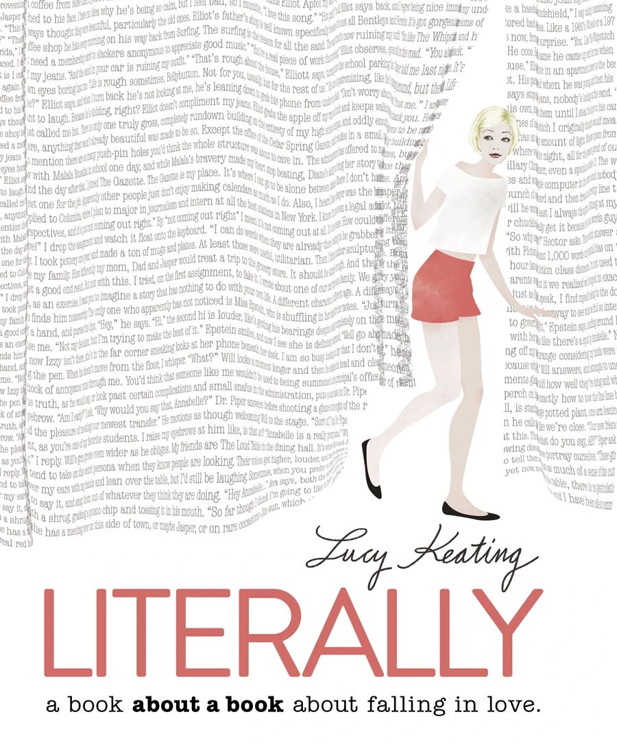 Cover illustration of HarperCollins YA cover "Literally" by Lucy Keating